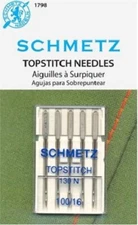 Schmetz 1798 Topstitch Sewing Machine Needles Size 100/16 130 N