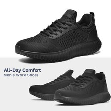 Men's Non Slip Lightweight Work Shoes Restaurant Service Sneakers
