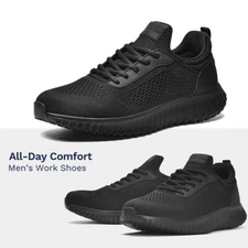 Men's Non Slip Lightweight Work Shoes Restaurant Service Sneakers