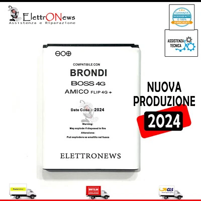 Batteria per Brondi Amico Flip 4G Plus amico flip 4G più Amico flip 4G +