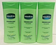 VASELINE INTENSIVE ALOE SOOTHE 100 ML. PACK OF 3.
