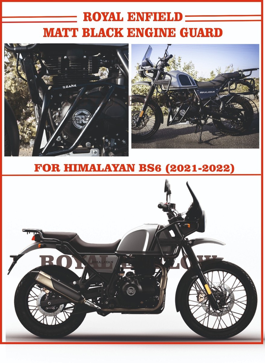 Royal Enfield Matt Black Engine Guard for HIMALAYAN BS6 (2021-2022