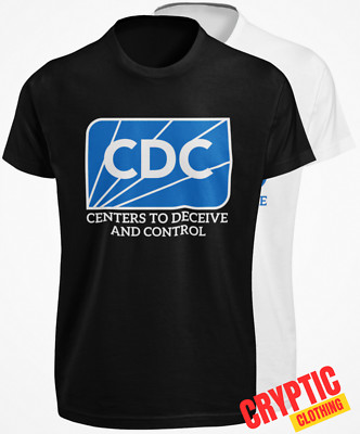 CDC Logo Centers To Deceive And Control Logo T SHIRT S-3XL Doubt & Confusion TEE
