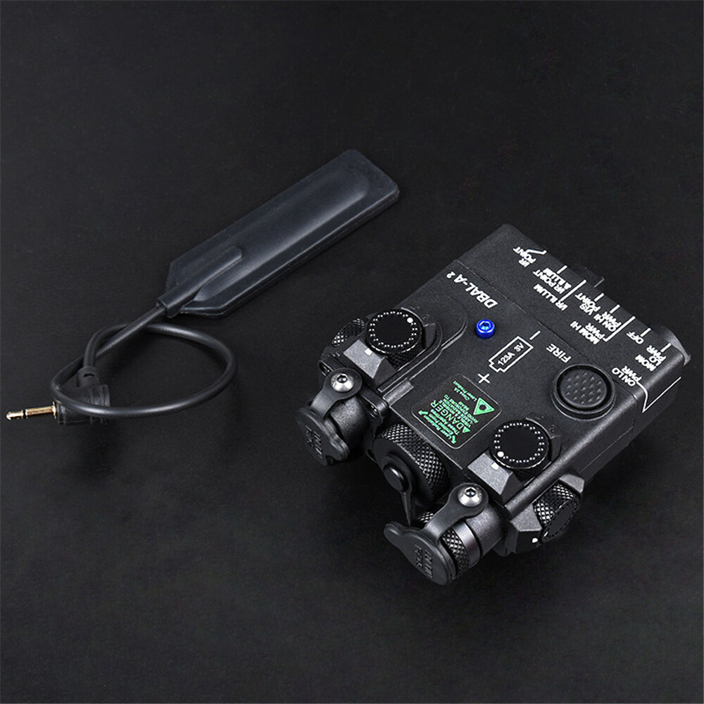 Black DBAL-A2 green infrared aiming laser with white hunting