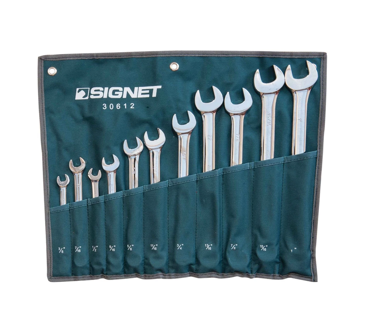 Signet Tools 11 Piece Combination Spanner Set SAE 3 8