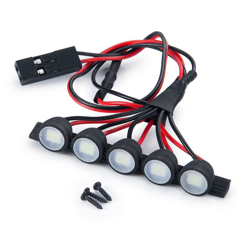 Front Rear Roof Lights LED Light Upgrade for RC Axial 1/24 SCX24