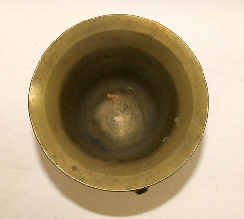 Bronze Messing Mörser um 1800 mit original Stößel, Pistill, Zwei Henkel 1673 g. - Picture 8 of 12