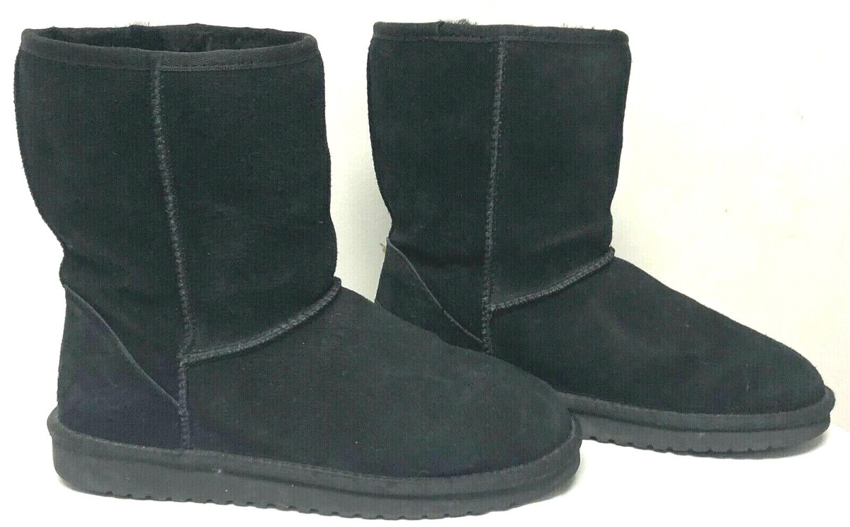 KOOLABURRA BY UGG WOMENS BLACK SUEDE SHORT CLASSIC BOOTS US  display picture 3