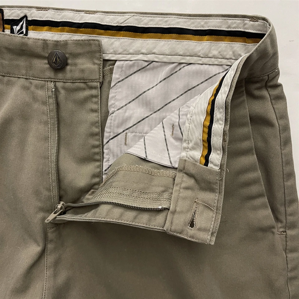 Volcom Stone 28 x 12" Friggin Chino Short Khaki Twill Chino Shorts - Image 2 of 4