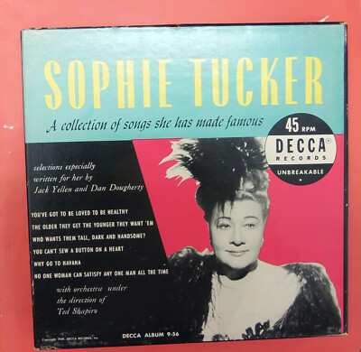 Sophie Tucker   Sophie Tucker: A Collection Of Songs She Has Made Famous box set