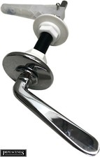 6" Long Reach Cistern Handle Lever for Concealed Toilet Cisterns - Chrome Metal
