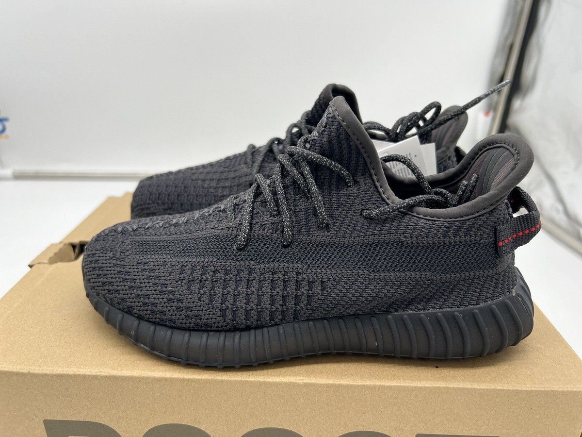 Adidas Yeezy Boost 350 V2 Black Non Reflective FU9013 Sz 1 KIDS