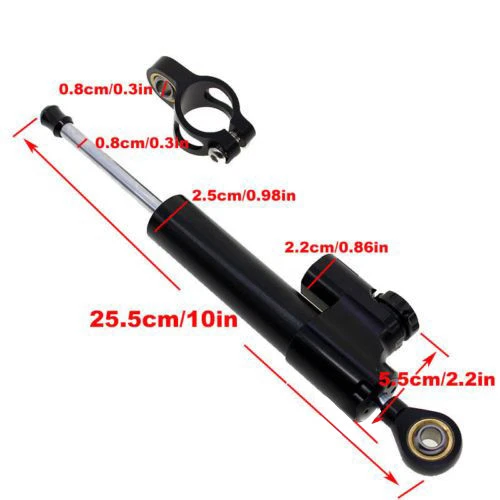 For Suzuki GSXR600/750/1000 Hayabusa CNC Steering Damper Stabilizer Linear US - Image 2 of 4