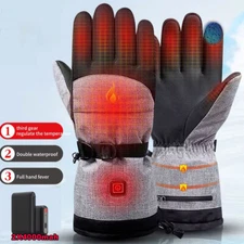 Heated Gloves Electric Cycling Winter Glove Rechargeable Touchscreen Hand Warm