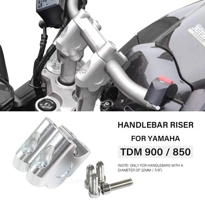 7/8'' Handle Bar Risers For YAMAHA TDM850 900 Handlebar Clamp Extension Adapter