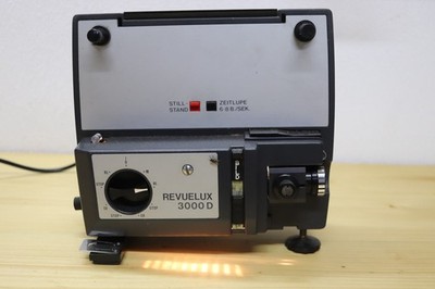 Revue Lux 3000D Filmprojektor Dual S8 + N8 Film Super-8 (Zeitlupe) Zoom Objektiv