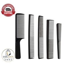 5PCS Professional Hair Comb Set Anti Static Heat Resistant Barber Styling Combs