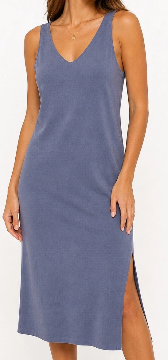 knee length dresses for ladies Beyond Yoga Spacedye Icon Midi Dress Darkest Night / Xs main image 0