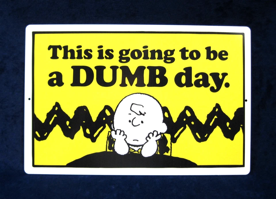 CHARLIE BROWN'S DAY - Full Color Metal Sign ~ Garage Man Cave Bar ~ MADE in USA - Image 3 of 4