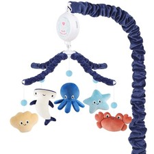 Ocean Crib Mobile for Boys Girls - Sea Animals with 3-Mode Music Box