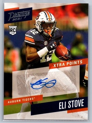 2021 Panini Chronicles Prestige Draft Xtra Points Auto #PS-EST Eli Stove RC