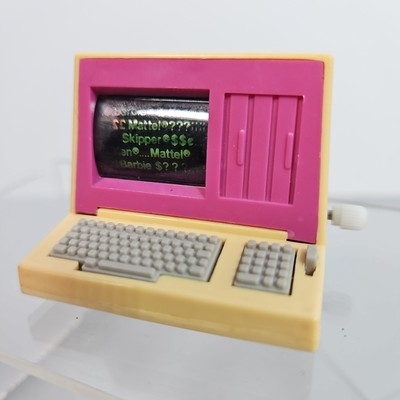 Vintage 1980/90s Barbie Wind-up Computer Toy (WORKS)