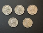 1938 1957 1963 1964 Washington Quarter Lot 5x Raw 90% Silver Uncertified