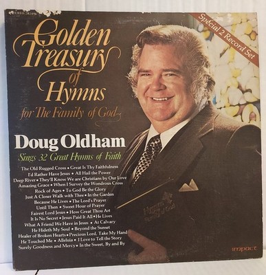 Doug Oldham Golden Treasury of Hymns 2 LP RECORD ALBUM Set 32 Songs
