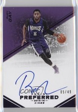 2015-16 Panini Preferred Auto Blue 5/15 Rudy Gay #147 Auto 1u6