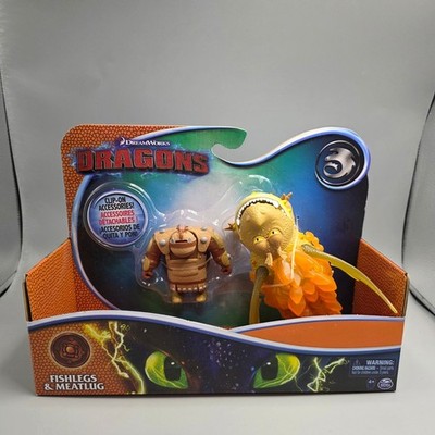 DreamWorks Dragons Fishlegs and Meatlug Action Figure Set Spin Master New
