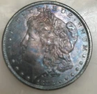 1883 CC Morgan Silver Dollar  UNCIRCULATED RAINBOW TONE BEAUTIFUL COIN