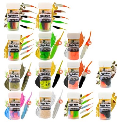 Biggle Worm Aroma Forellenwurm Gummiköder Phthalatfrei 6,5cm 10STK Zite Fishing