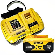 New Genuine DeWALT 20V MAX 5.0 AH DCB205 DCB118 60V Fast Charger Battery Pack