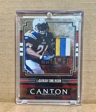 2008 Ladainian Tomlinson Canton Absolutes /25  4 Color Game Worn Prime Jersey