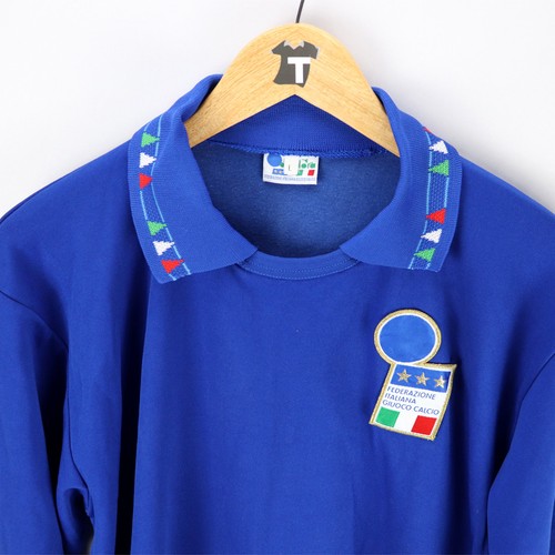 1993 Italia Home Maglia Match Worn #11 Signori Diadora L SHIRT MAILLOT TRIKOT - Foto 4 di 9
