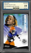 2025 SAGE Ashton Jeanty RC #162 BLACK Graded FCGS 10 GEM MINT J208