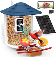Birdsnap  TUC Smart Bird Feeder with Camera 2K HD, Solar Panel 32GB Card 4-In-1