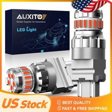 AUXITO 3157 Red LED Tail Brake Stop Parking Light Bulbs Error Free Super Bright