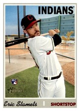 2019 Topps Heritage #514 Eric Stamets RC - BB