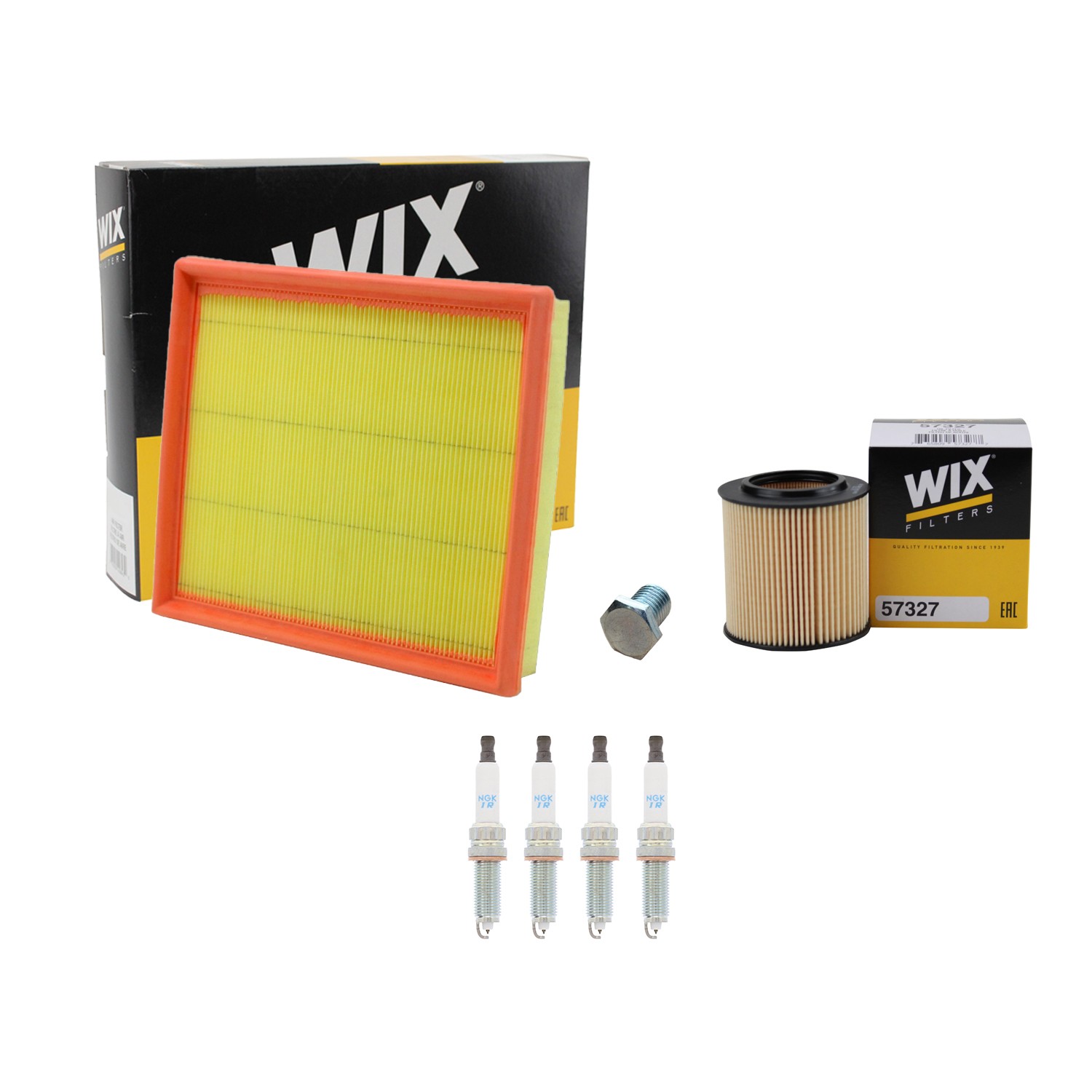 Wix Engine Air Oil Filters  NGK 4 Spark Plug Kit for E92 E93 F30 328i xDrive L4
