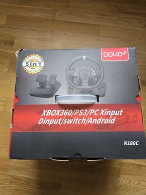 DOYO Lenkrad mit Pedalen  Für PC/PS4/PS3 Gaming
