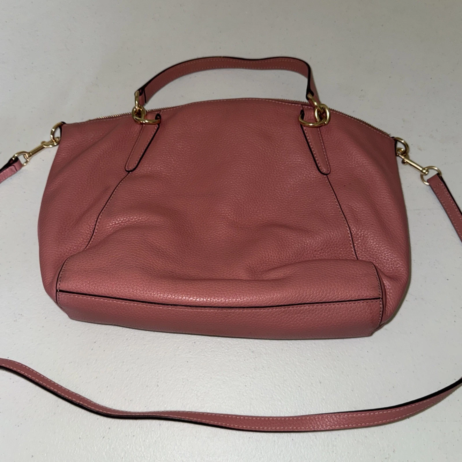 Coach F31077 piccolo Kelsey vintage pelle rosa ciottoli con tracolla Ditsy