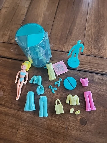 2002 Fashion Polly Pocket Sparkle Style Studio Mattel 55581 Polly Vintage 