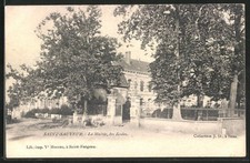 Old postcard Saint-Sauveur, La Mairie, Les Ecoles