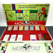 MONOPOLY LIRE Versione originale Parker brother periodo 1976-1983 COMPLETO