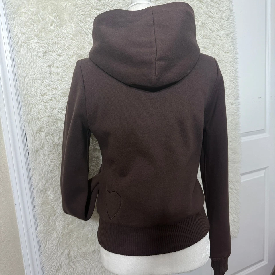 Vintage y2k Juicy Couture Reversible Rabbit Fur Hoodie - Image 4 of 4