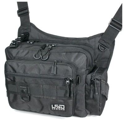 LSD One Shot Side Double Bag 42.5 x 24 x 35 cm Cordura Black (5522)
