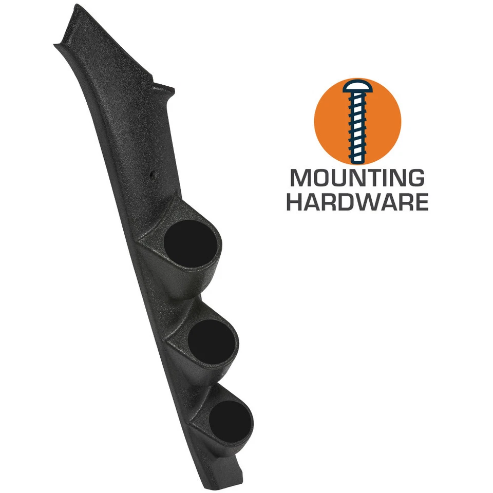 Cápsula de calibre triple pilar negra GlowShift 52 mm para Chevrolet S-10 Blazer 1983-1994 Foto 3 de 3