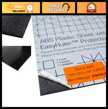 Black ABS Plastic Sheet 24" x 48" x 0.118" - Durable for Automotive, DIY, Hobby,