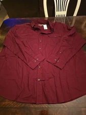 NEW The Foundry Signature Buttom UpMens 3XLT Tall Classic Super Soft 100% Cotton